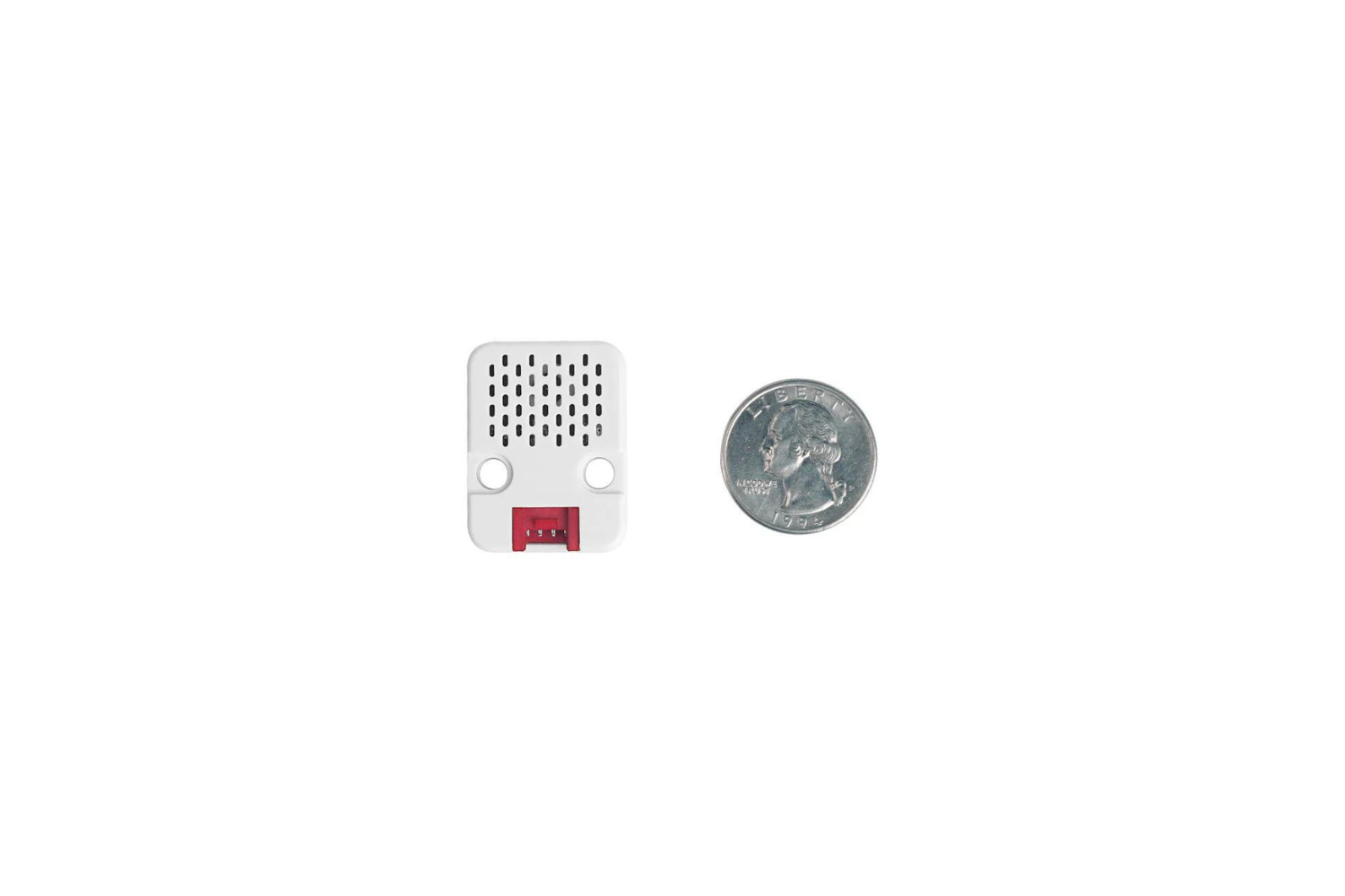Bosch-based environmental sensor showing temperature and humidity readings