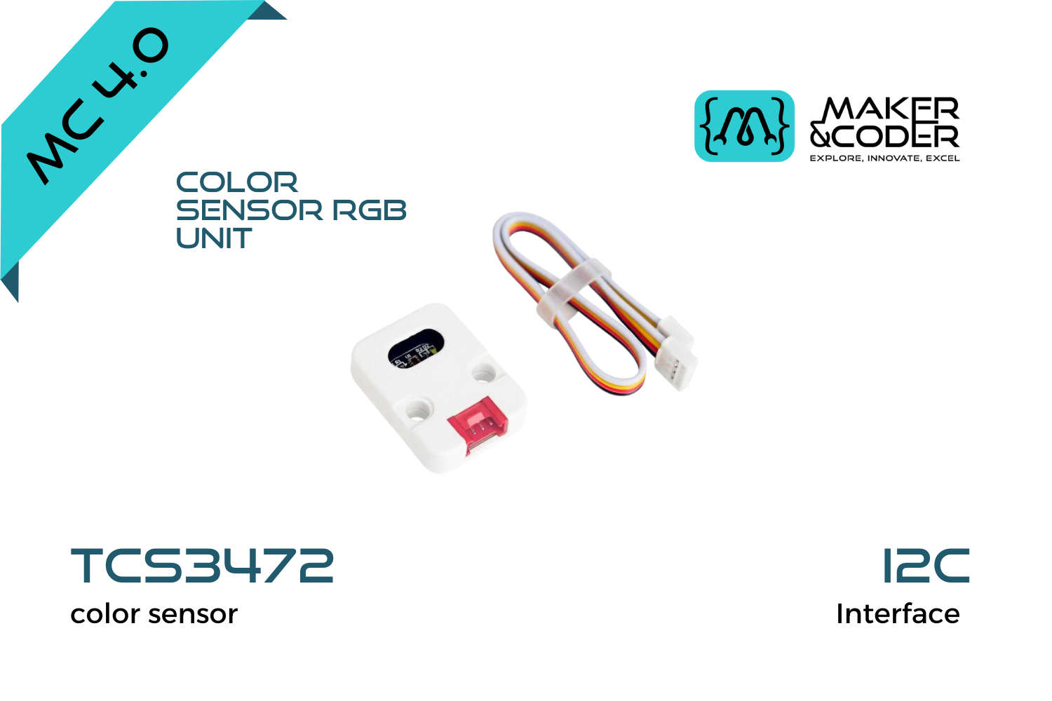 RGB color sensor module TCS34725 for Arduino and STEM projects